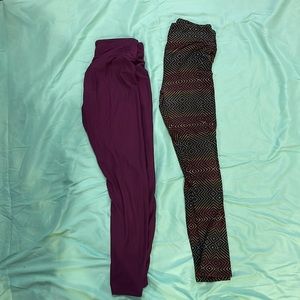 lularoe leggings. soft! wore once. never machine dried